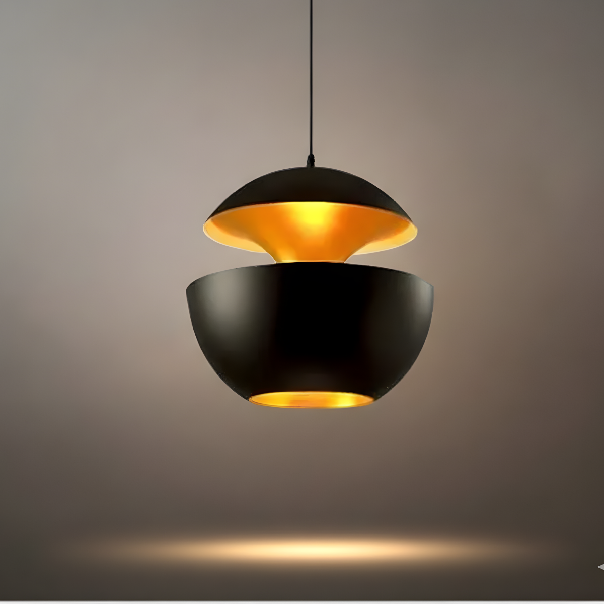 Pendant Light – Luxurious White/Black Metal for Kitchen Island